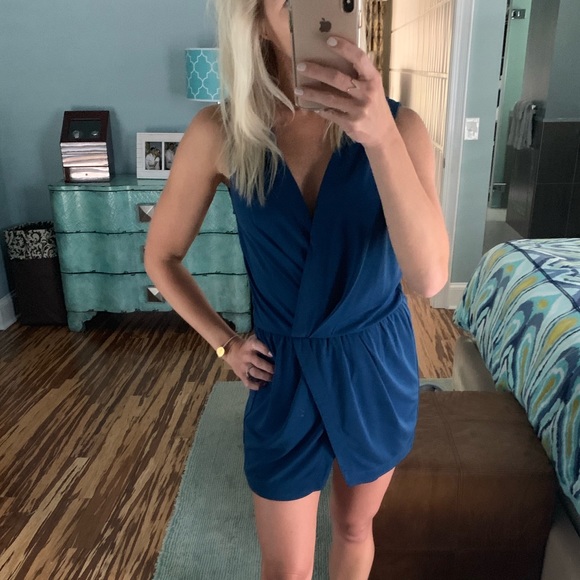 BCBGeneration Pants - BCBGeneration Navy Blue Romper